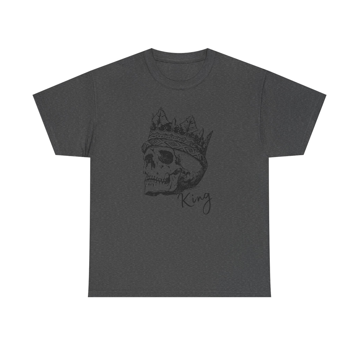 Skull King Shirt | Crowned Skull Gothic Graphic Tee