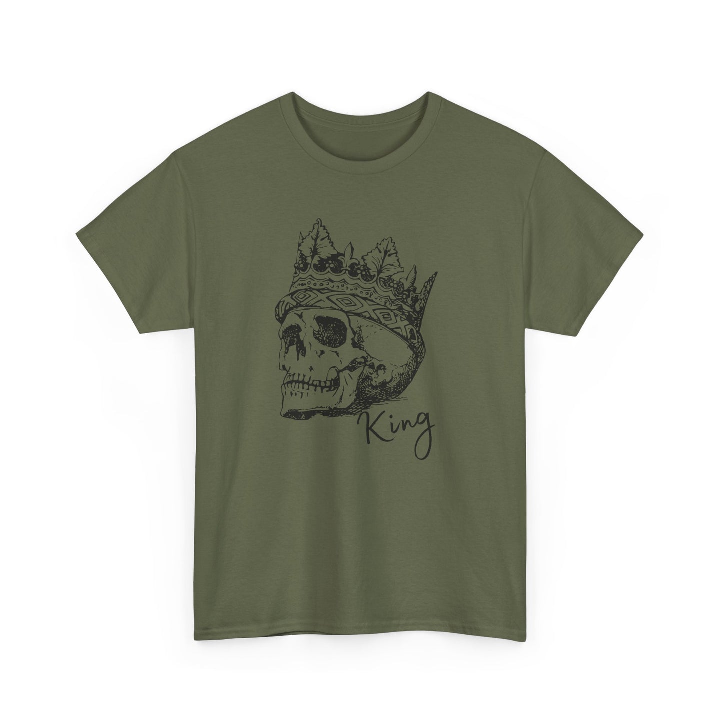 Skull King Graphic Tee - Unisex Heavy Cotton T-Shirt
