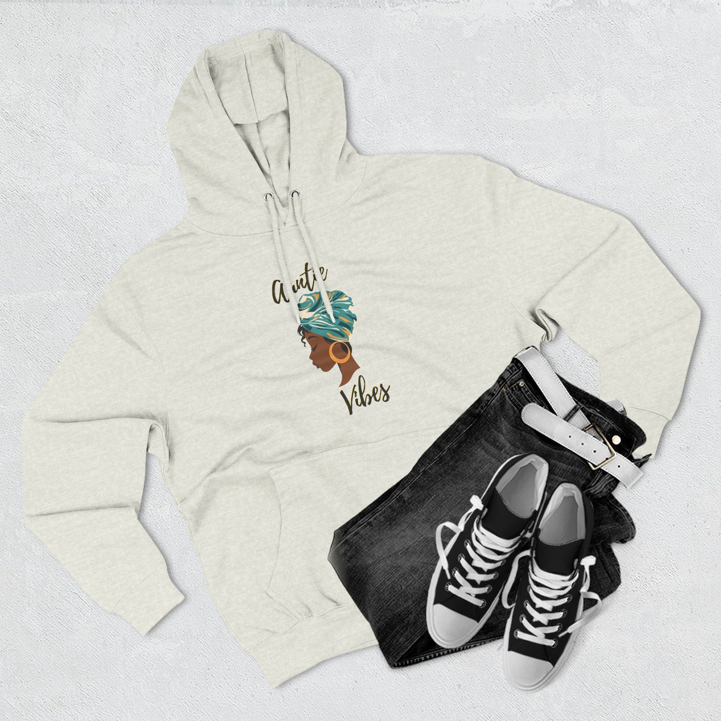 Auntie Vibes Fleece Hoodie