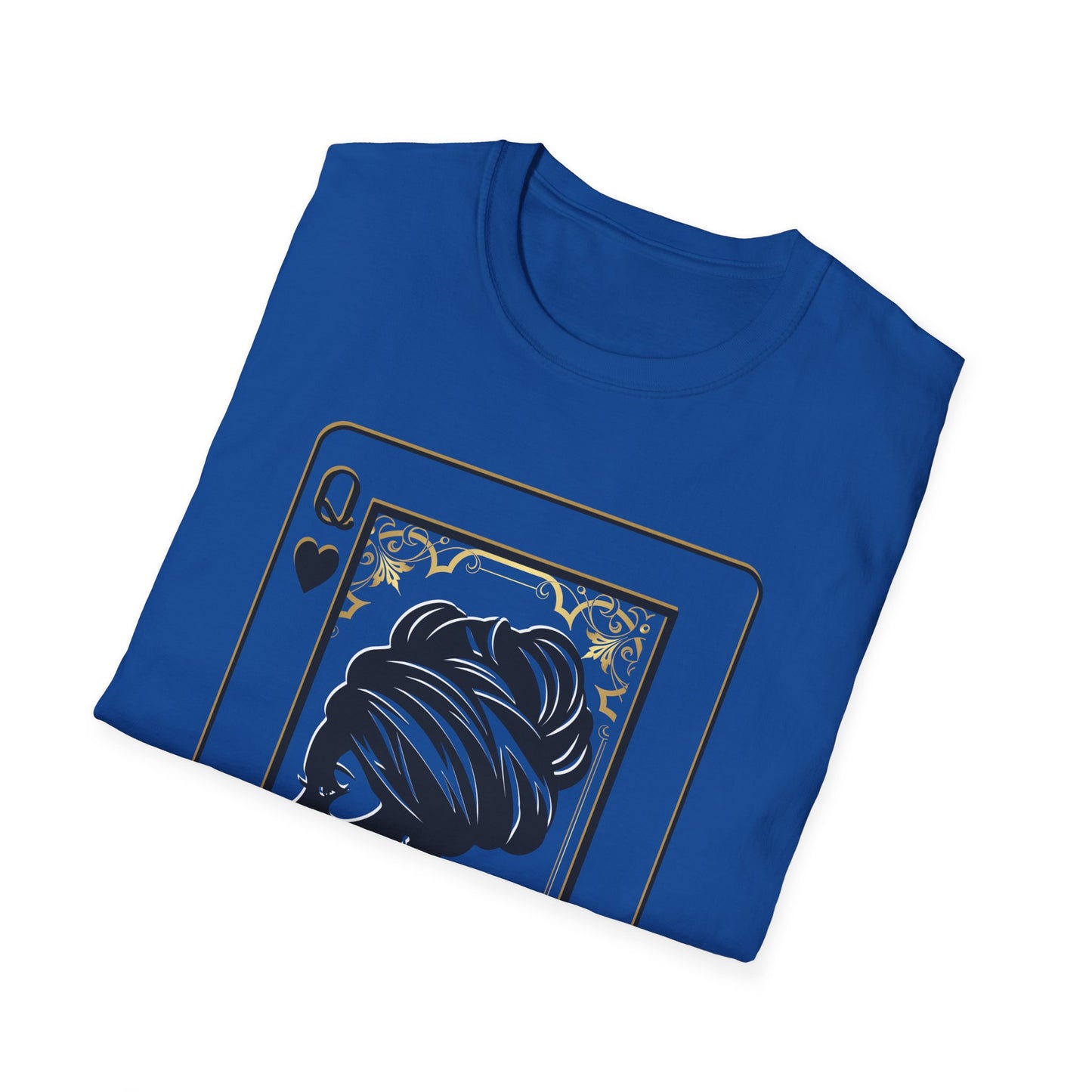 Queen of Spades Tee – African Queen Silhouette Playing Card T-Shirt