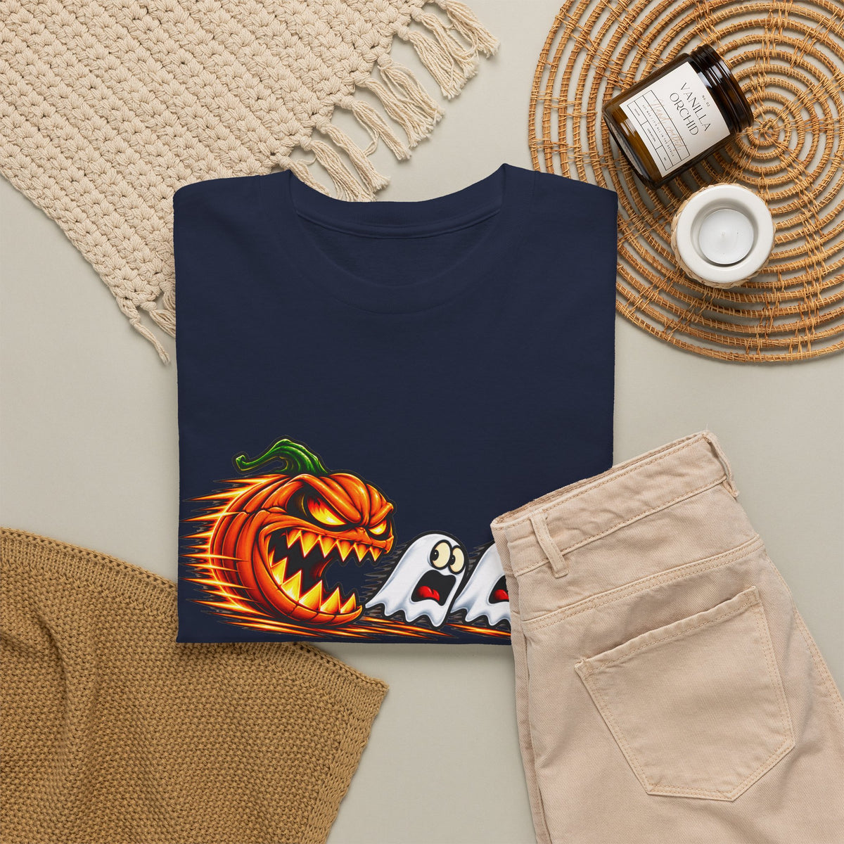 Pumpkin Ghosts Halloween T-Shirt