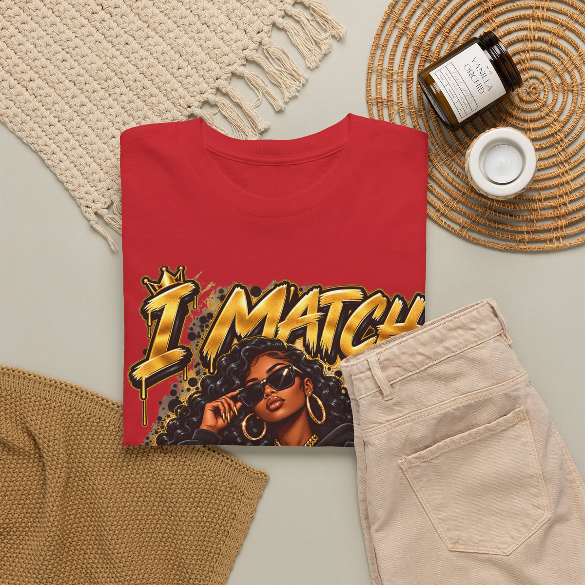 I Match Energy T-Shirt — Bold Graphic Streetwear Tee