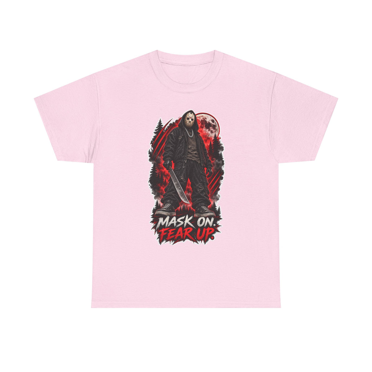 Scary Halloween Horror Shirt | Mask On, Fear Up Graphic Tee