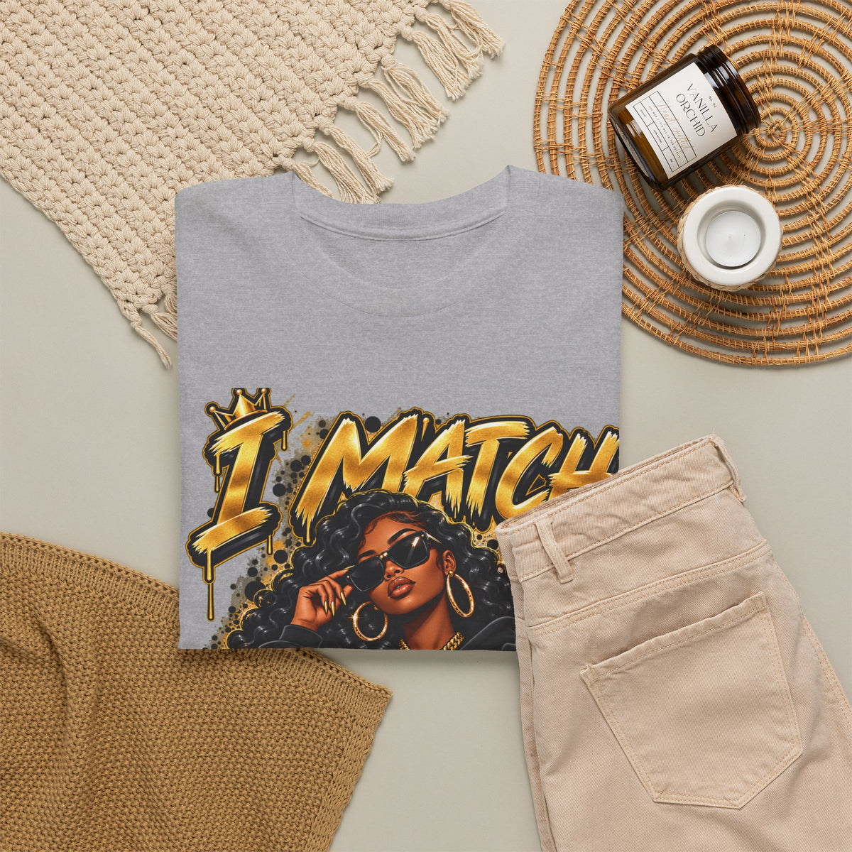 I Match Energy T-Shirt — Bold Graphic Streetwear Tee