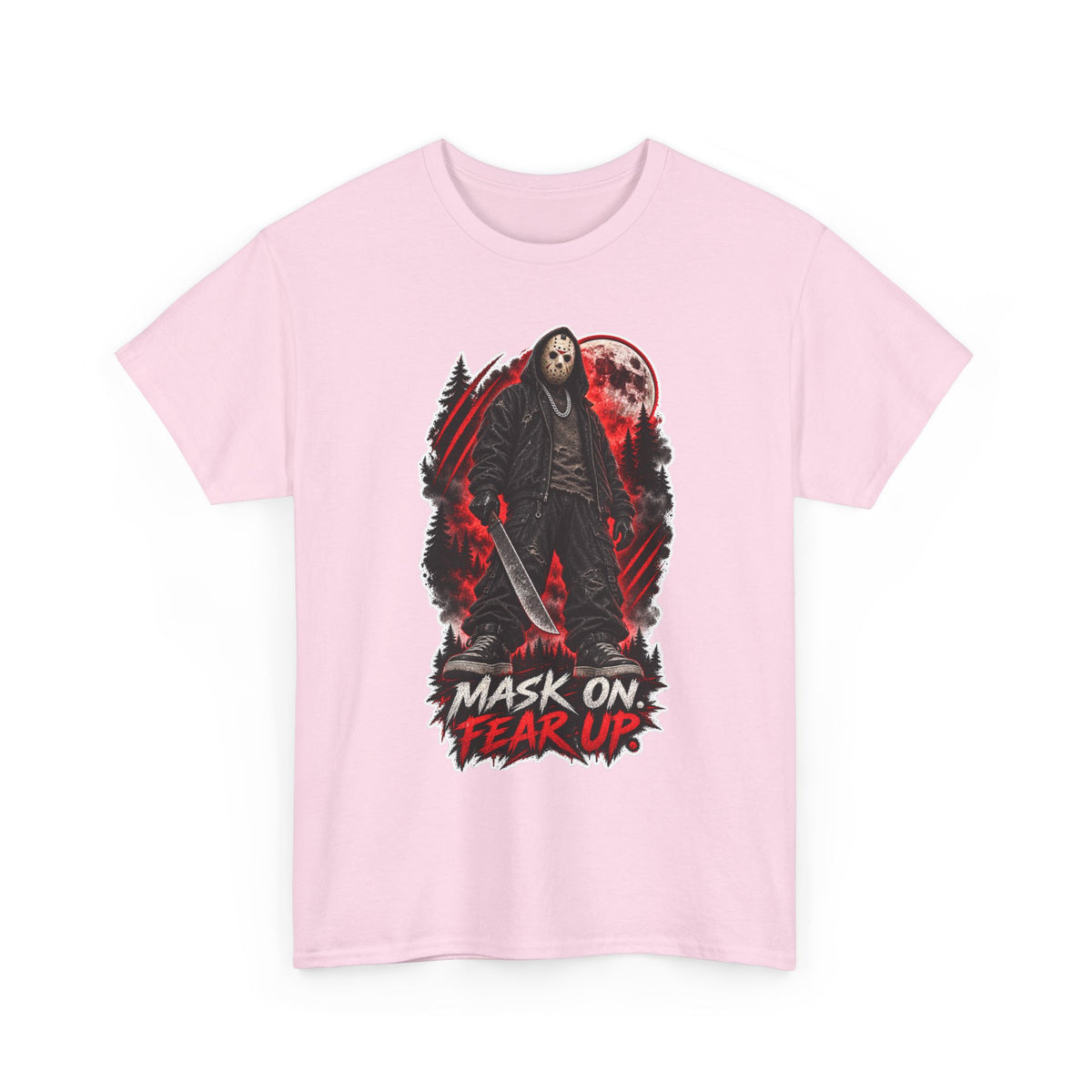 Scary Halloween Horror Shirt | Mask On, Fear Up Graphic Tee