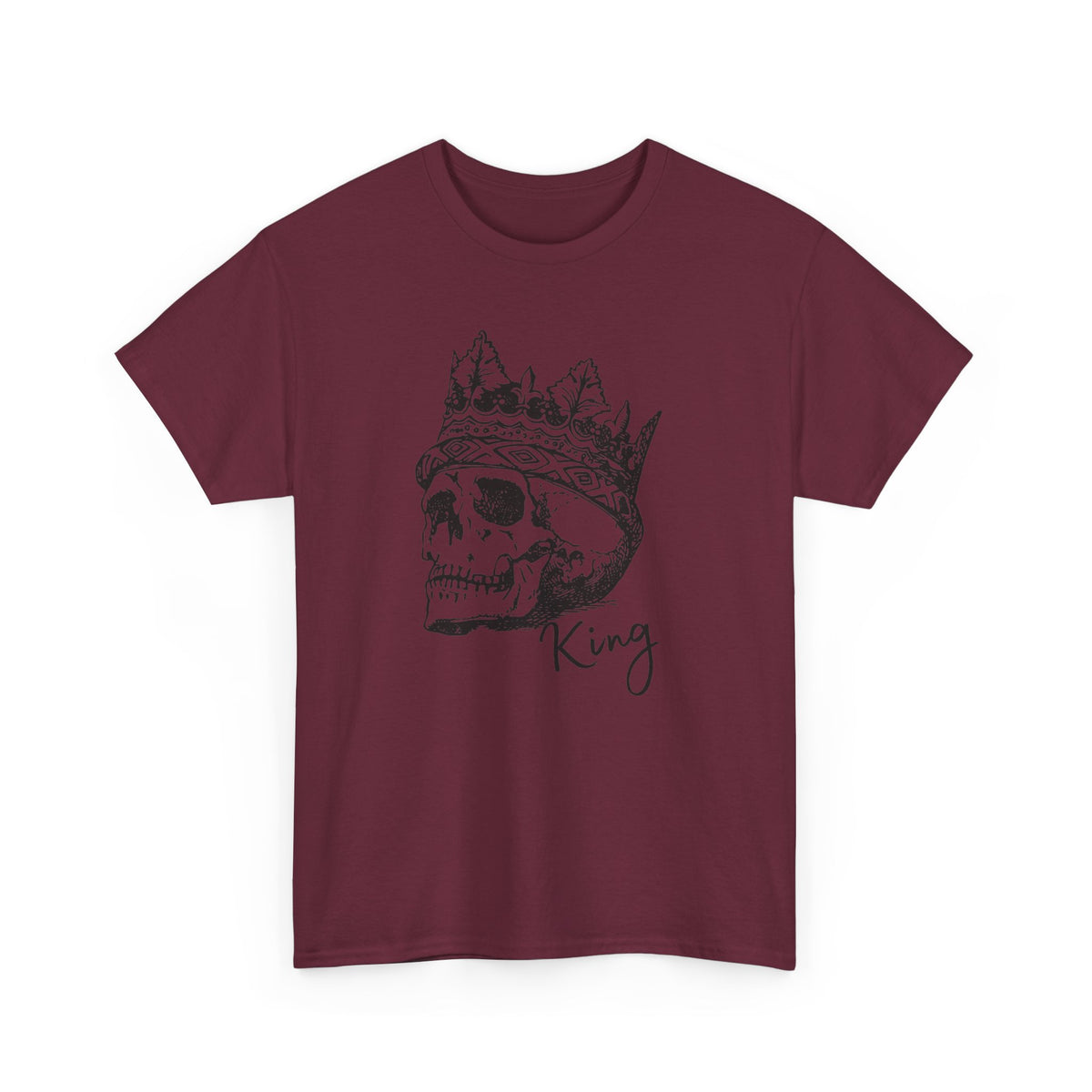 Skull King Shirt | Crowned Skull Gothic Graphic Tee