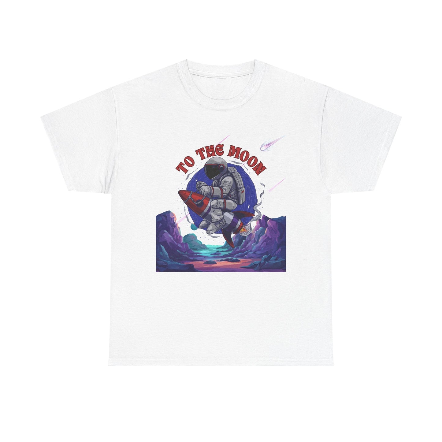 To The Moon Unisex Heavy Cotton Tee
