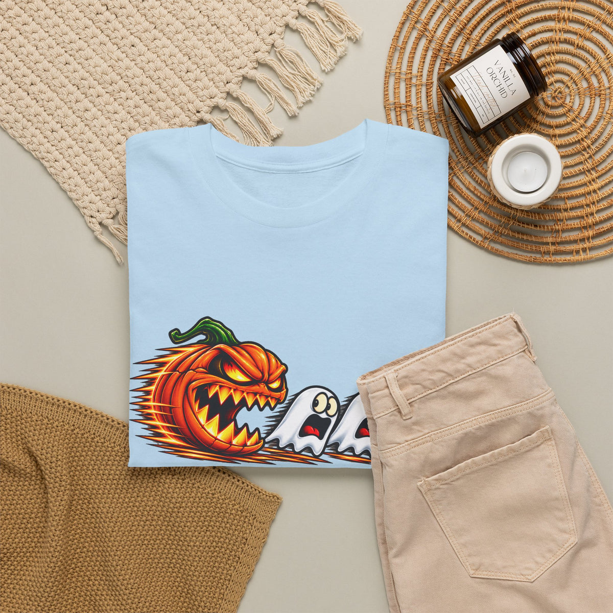 Pumpkin Ghosts Halloween T-Shirt
