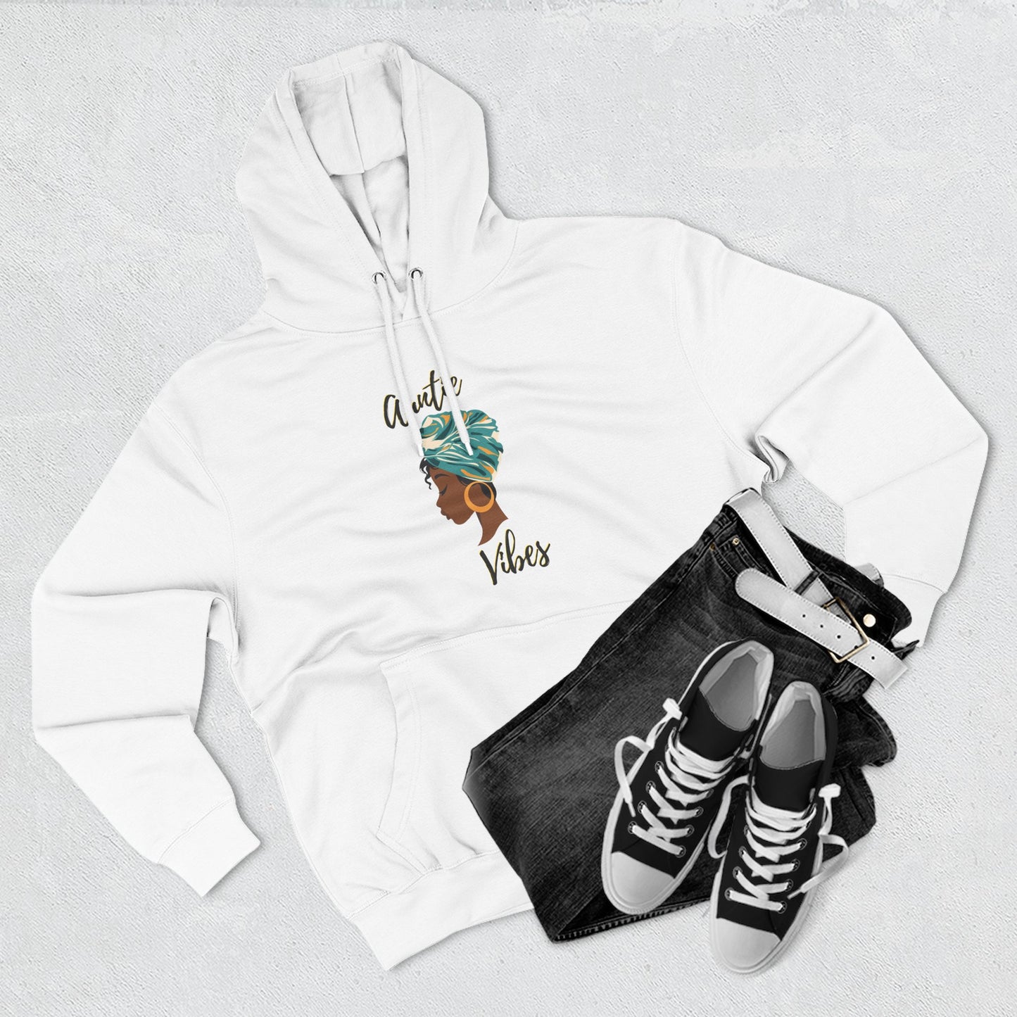 Auntie Vibes Fleece Hoodie