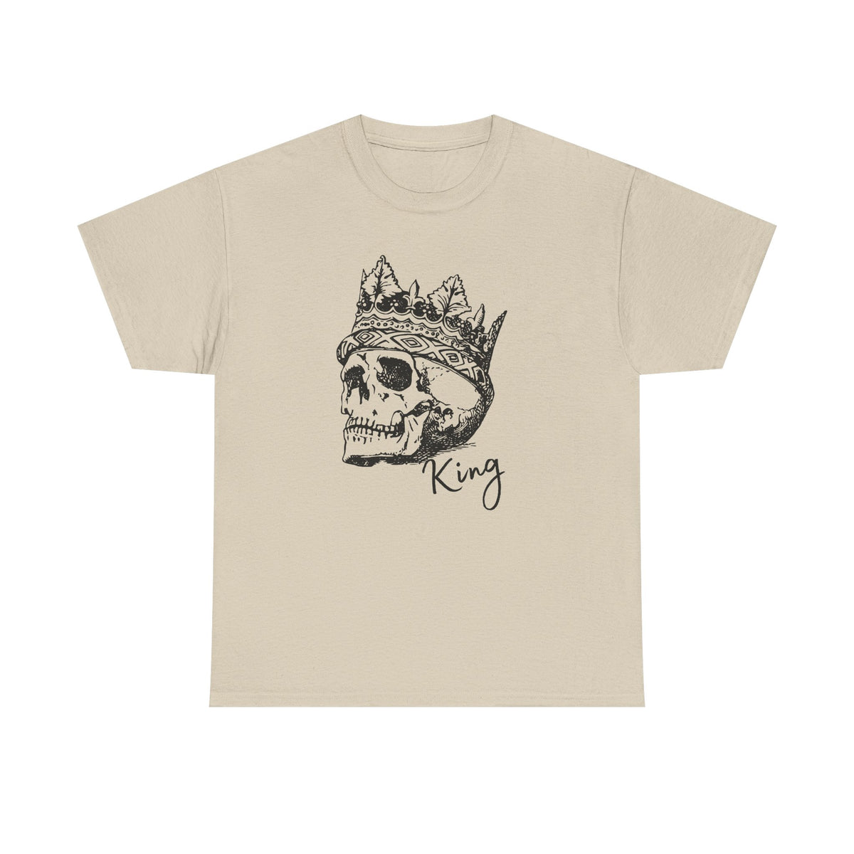 Skull King Shirt | Crowned Skull Gothic Graphic Tee