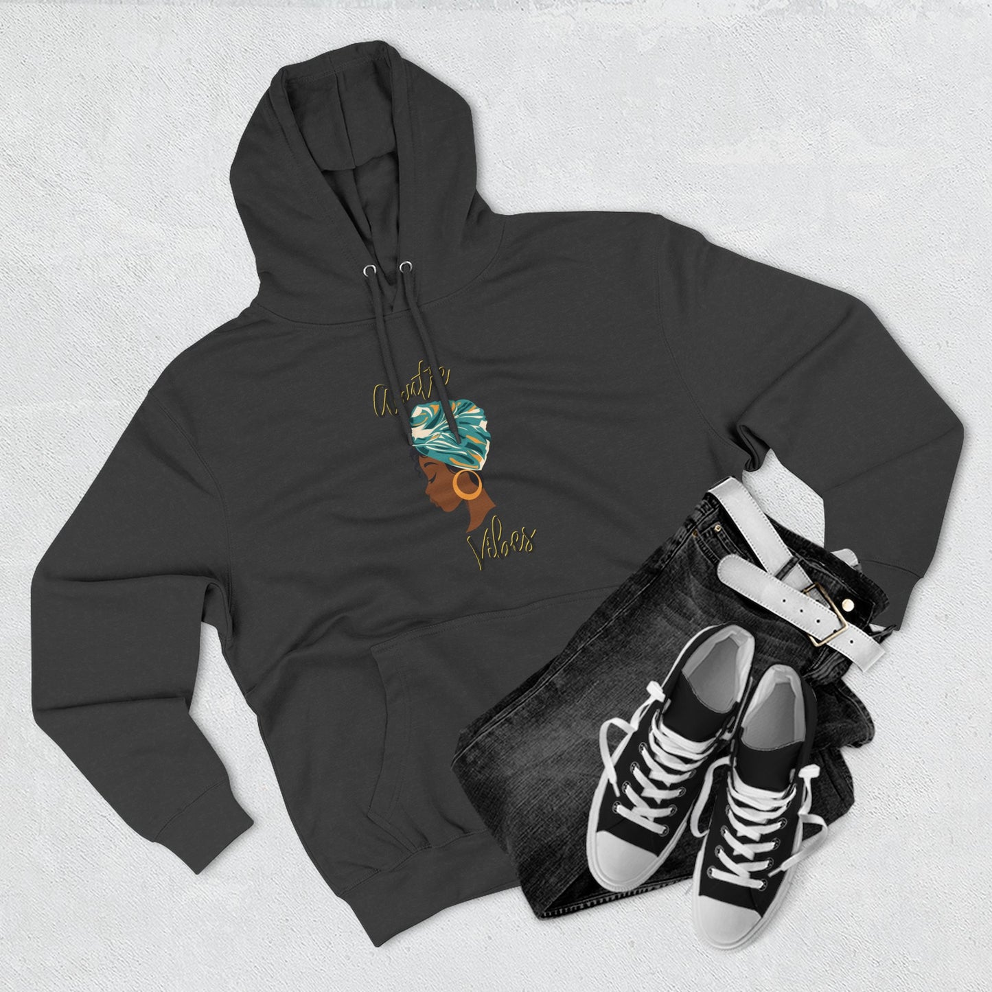 Auntie Vibes Fleece Hoodie