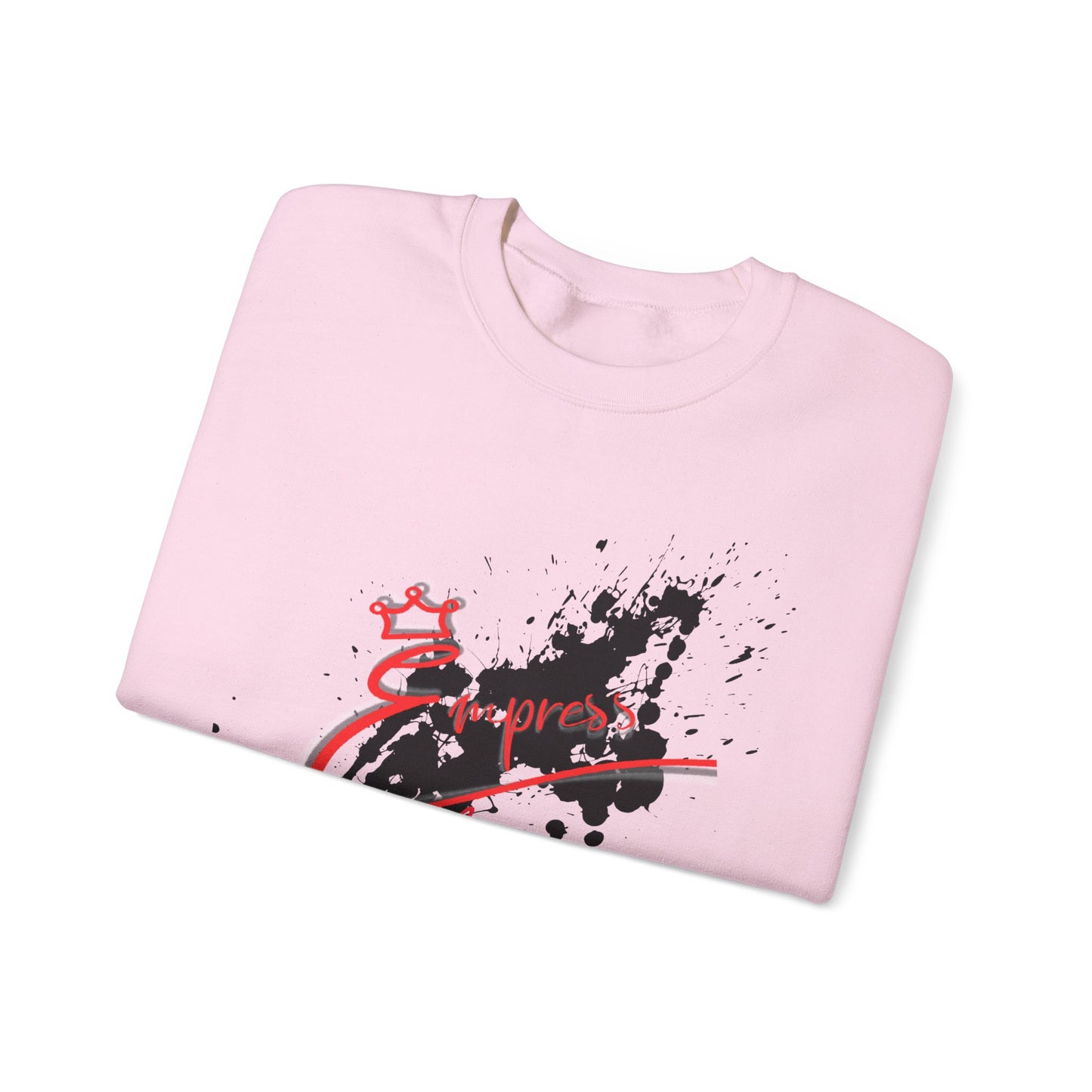 Crewneck Sweatshirt — 'Express Living All Day' Abstract Paint Splash Design
