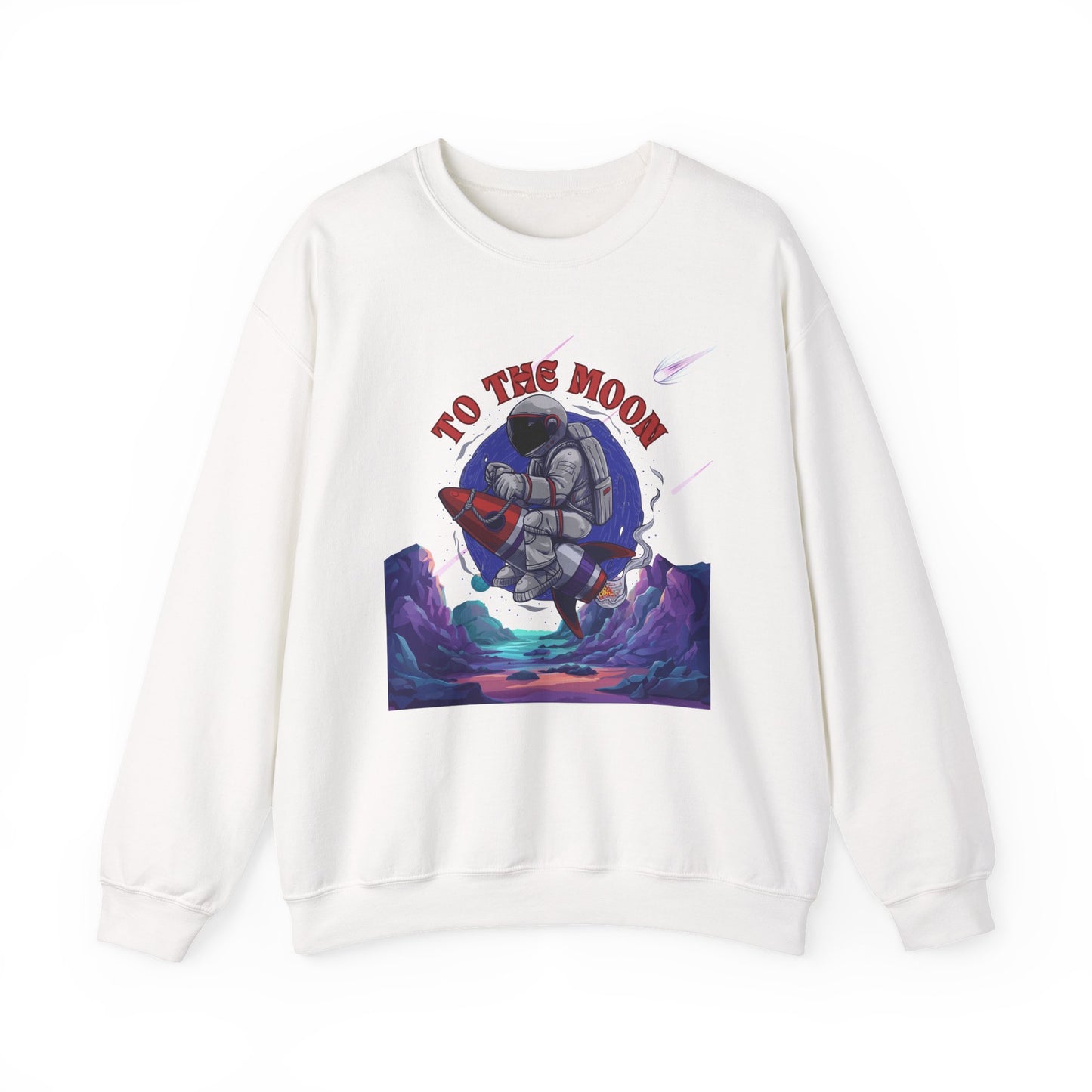 To The Moon Unisex Crewneck Sweatshirt - Space Adventure Design