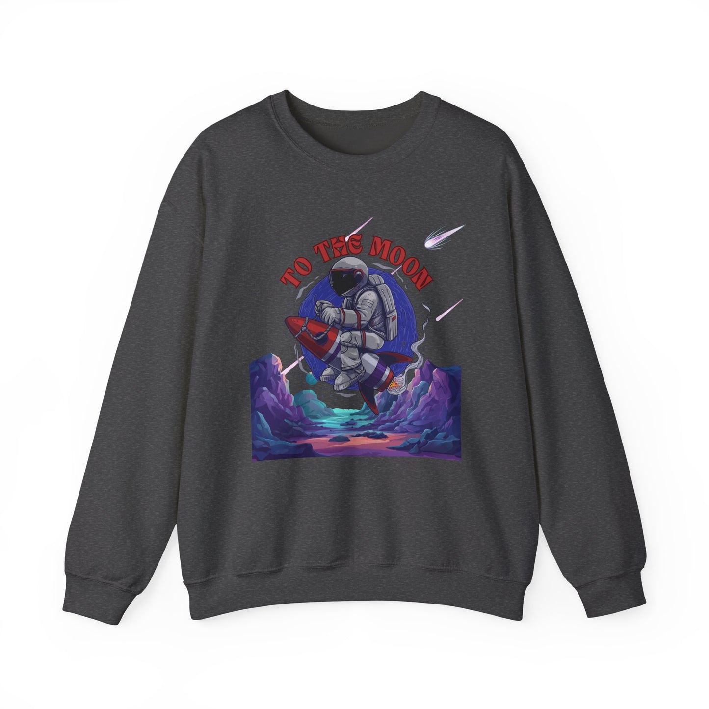 To The Moon Unisex Crewneck Sweatshirt - Space Adventure Design