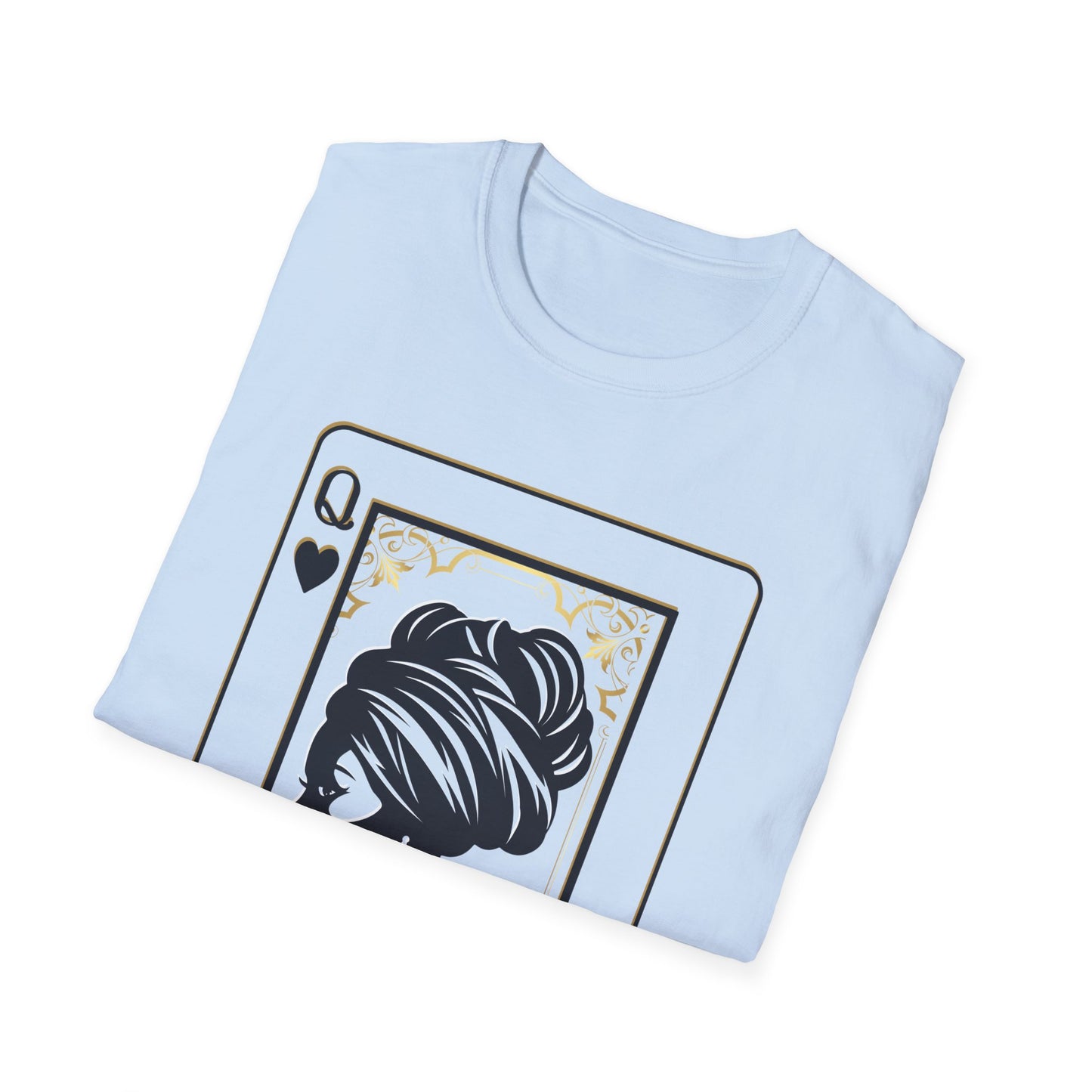 Queen of Spades Tee – African Queen Silhouette Playing Card T-Shirt