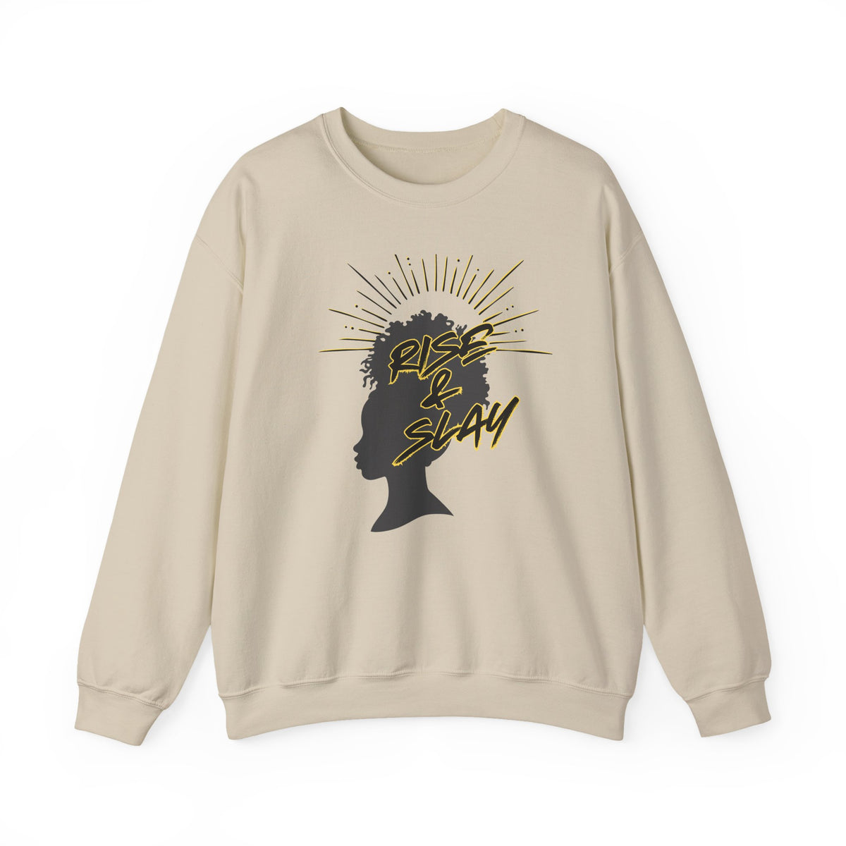 Rise & Slay Empowerment Crewneck Sweatshirt | Empress Royal Tees