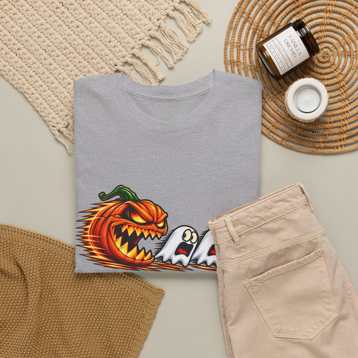 Pumpkin Ghosts Halloween T-Shirt