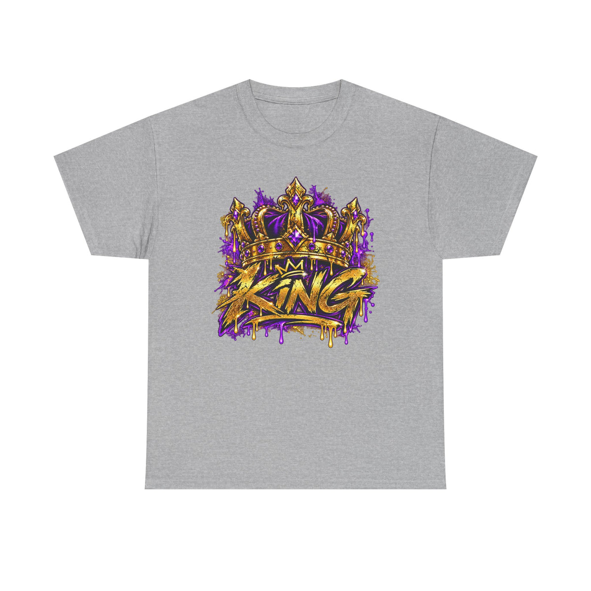 King Crown T-Shirt — 'I’m King' Bold Graffiti Tee
