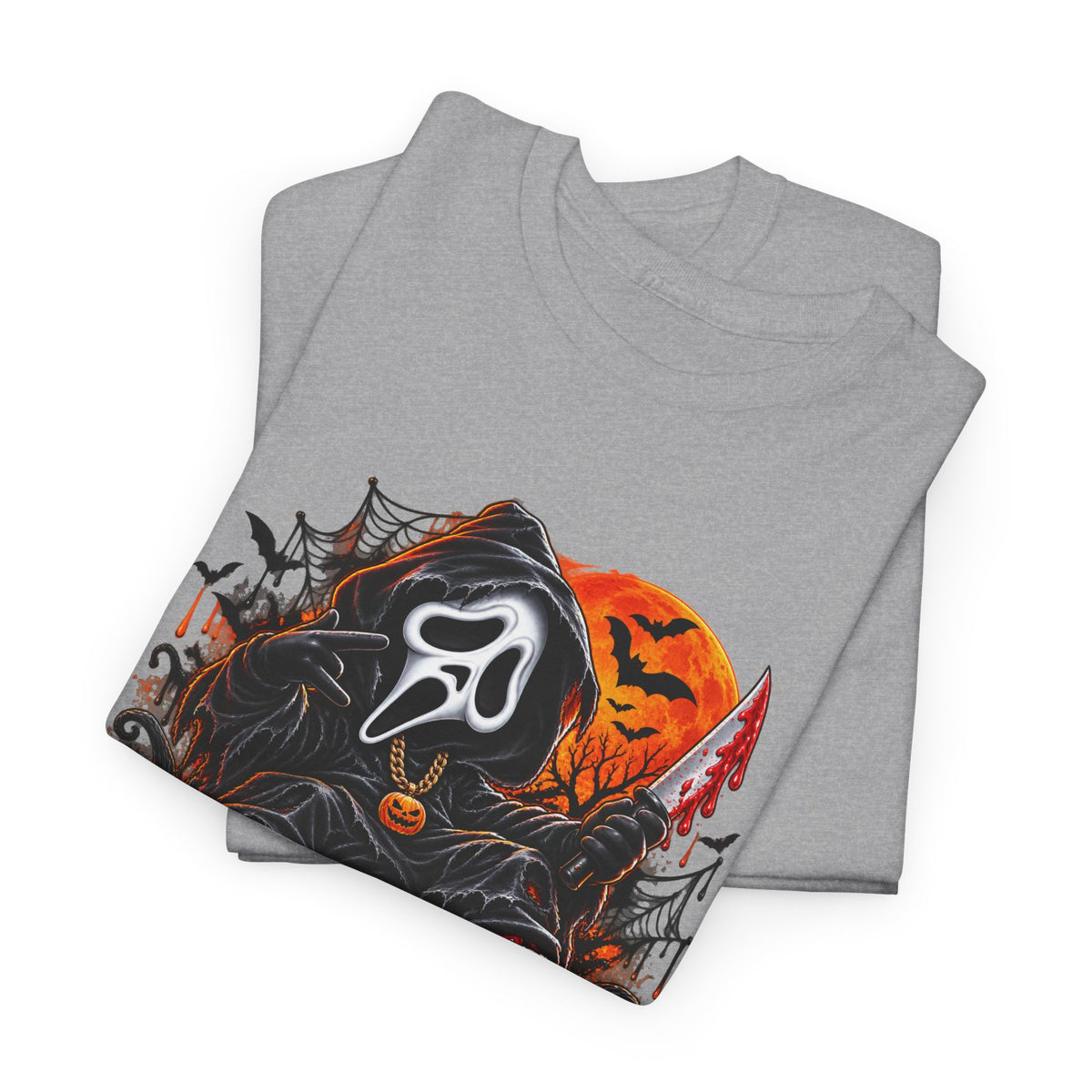 Halloween Ghostface Pumpkin Horror T-Shirt
