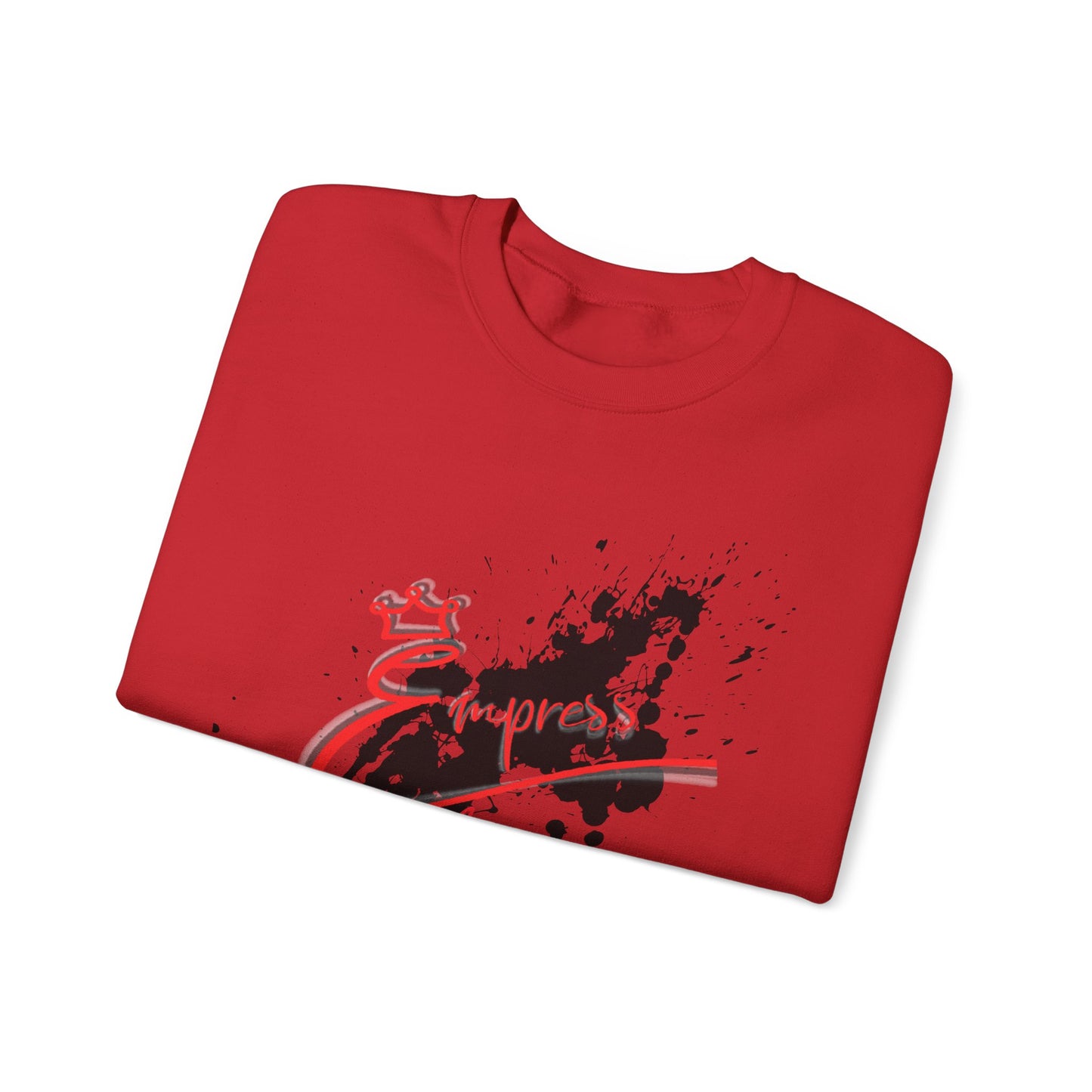 Crewneck Sweatshirt — 'Express Living All Day' Abstract Paint Splash Design