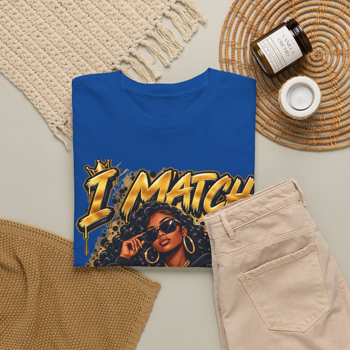 I Match Energy T-Shirt — Bold Graphic Streetwear Tee