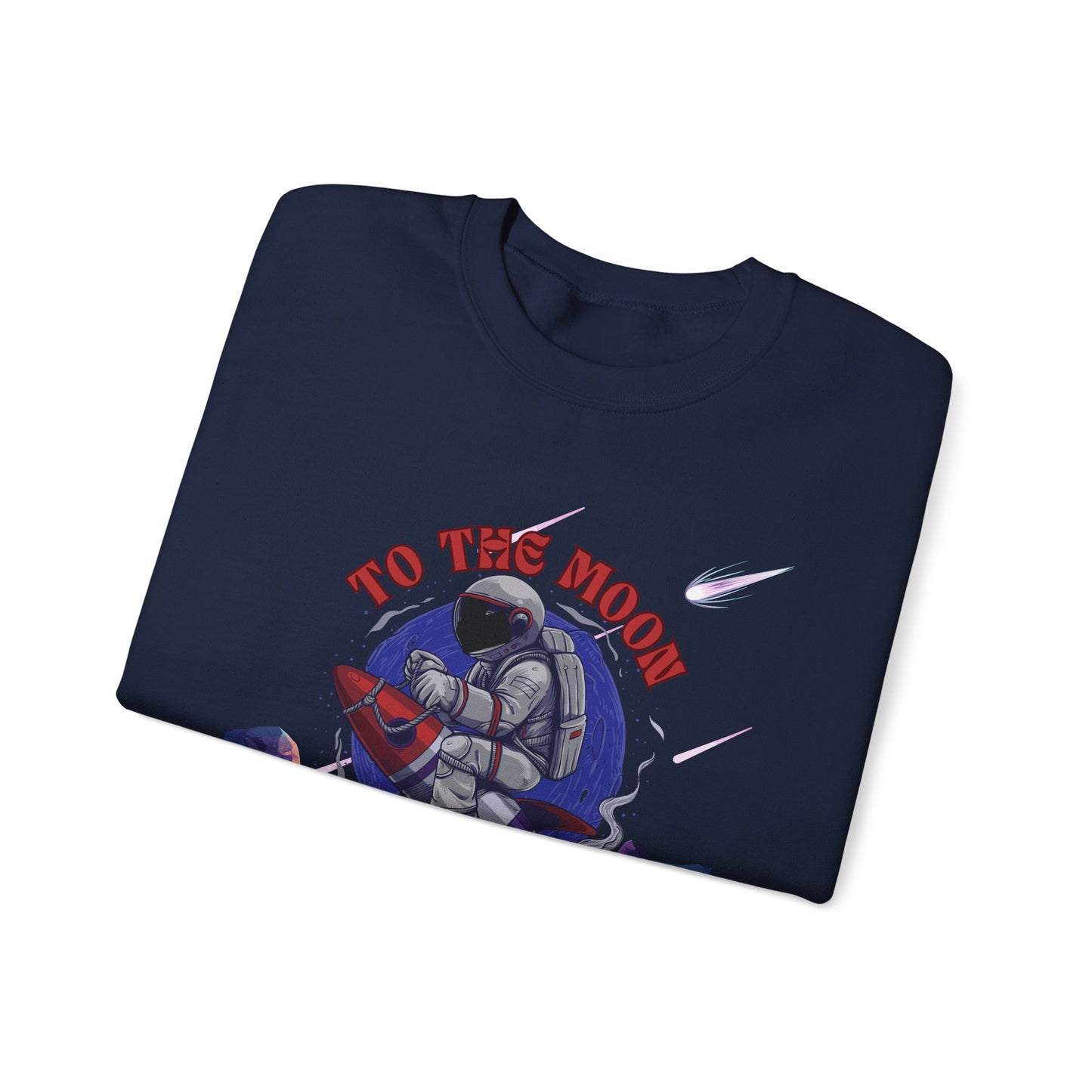 To The Moon Unisex Crewneck Sweatshirt - Space Adventure Design