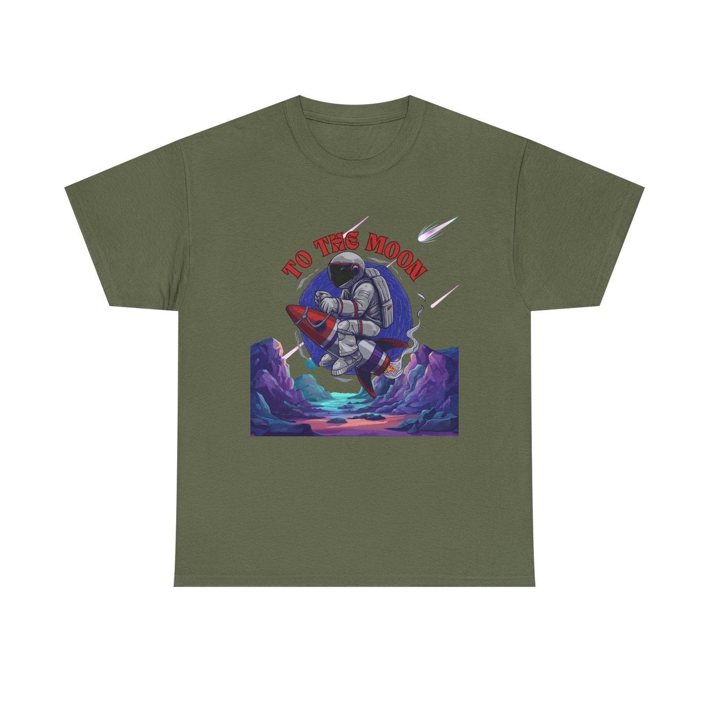 To The Moon Unisex Heavy Cotton Tee
