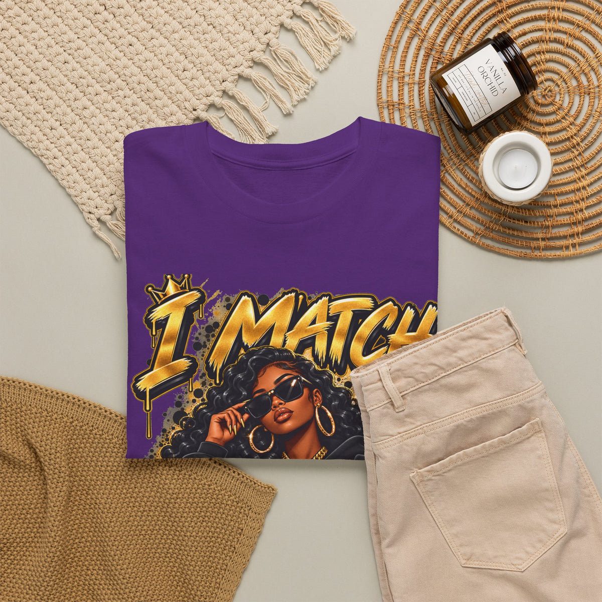 I Match Energy T-Shirt — Bold Graphic Streetwear Tee