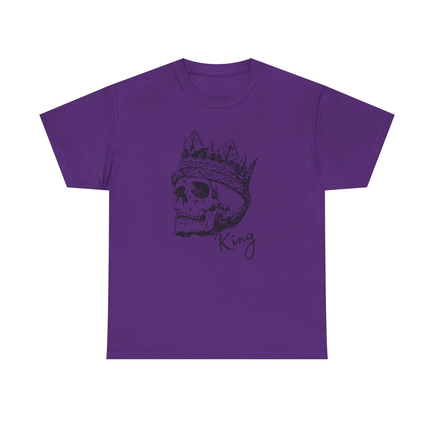 Skull King Graphic Tee - Unisex Heavy Cotton T-Shirt
