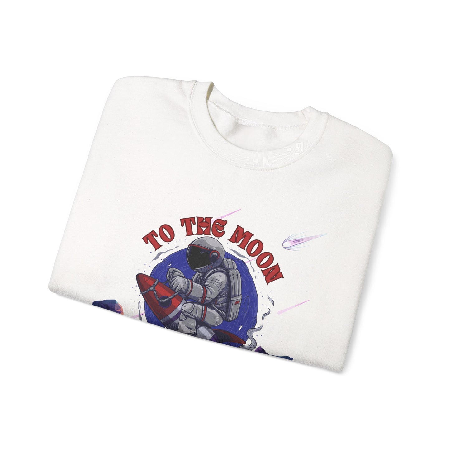 To The Moon Unisex Crewneck Sweatshirt - Space Adventure Design