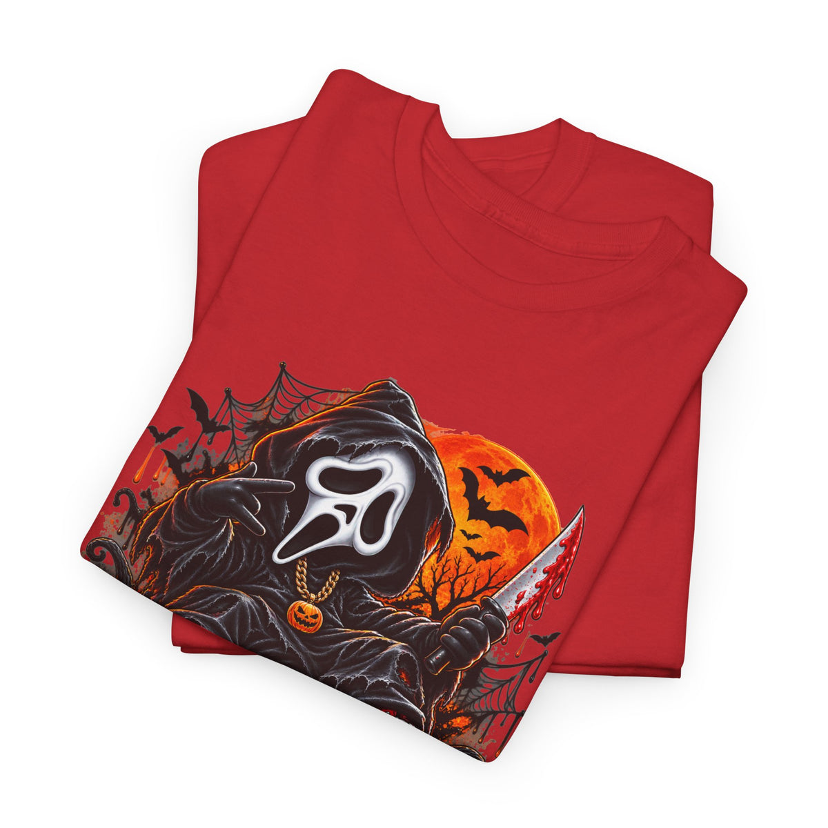 Halloween Ghostface Pumpkin Horror T-Shirt