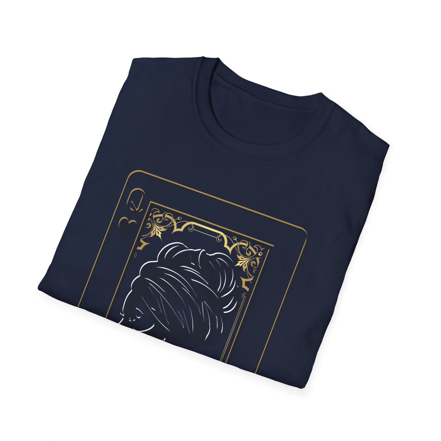 Queen of Spades Tee – African Queen Silhouette Playing Card T-Shirt
