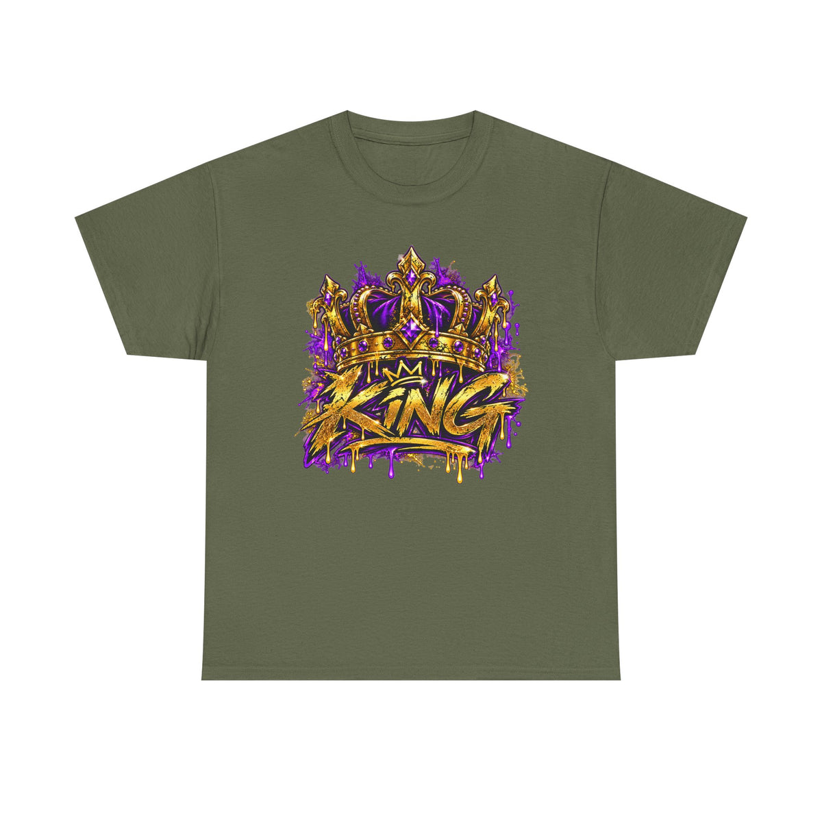 King Crown T-Shirt — 'I’m King' Bold Graffiti Tee