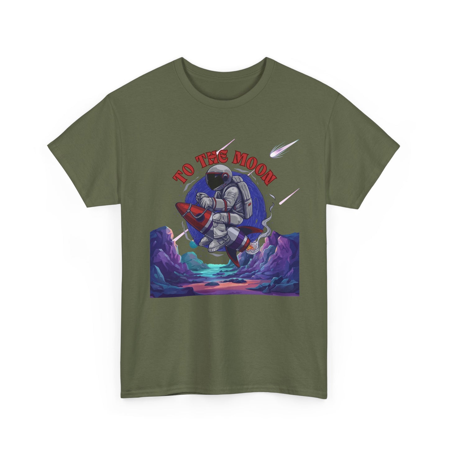 To The Moon Unisex Heavy Cotton Tee