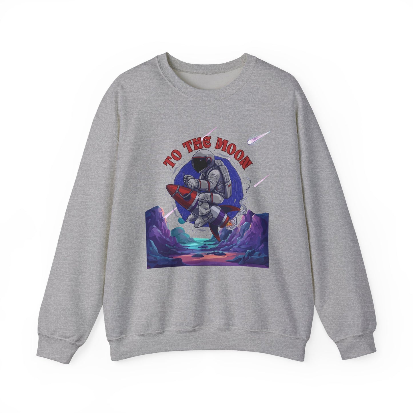 To The Moon Unisex Crewneck Sweatshirt - Space Adventure Design