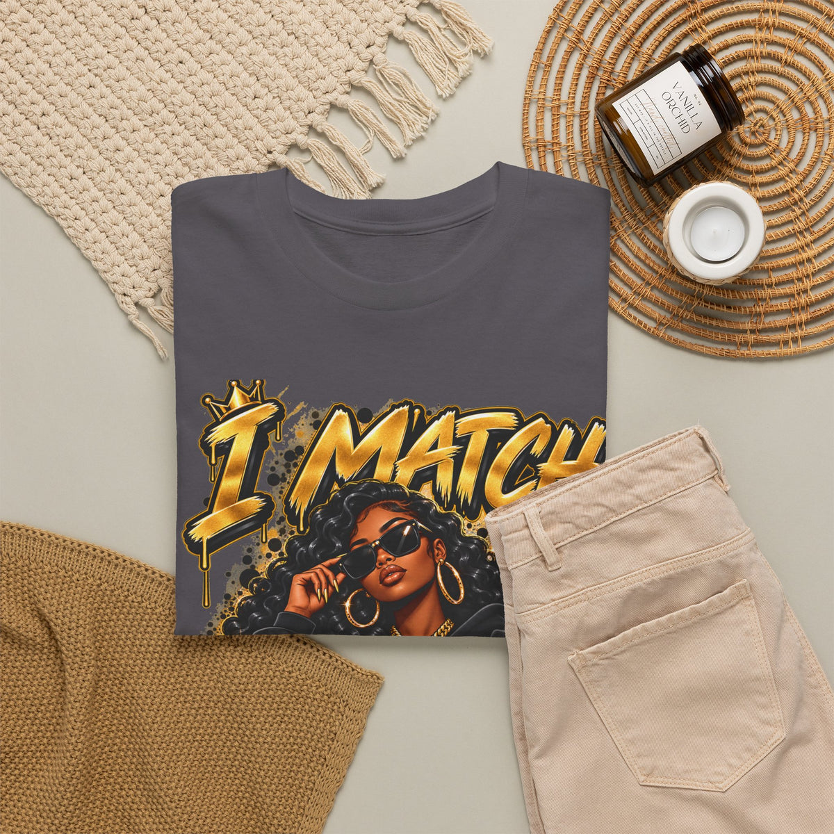 I Match Energy T-Shirt — Bold Graphic Streetwear Tee