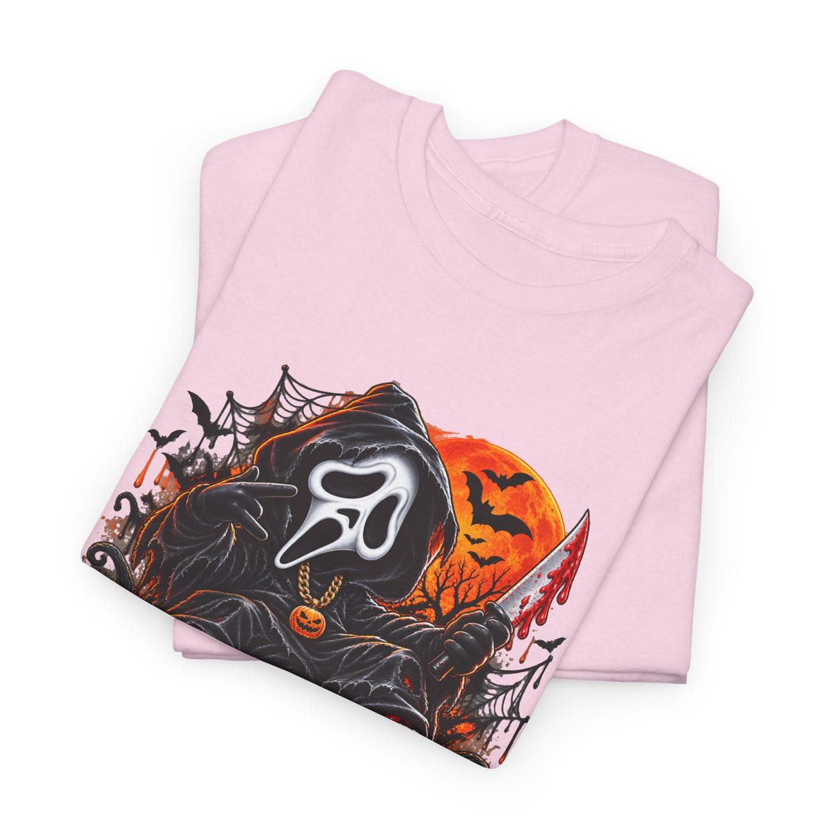 Halloween Ghostface Pumpkin Horror T-Shirt