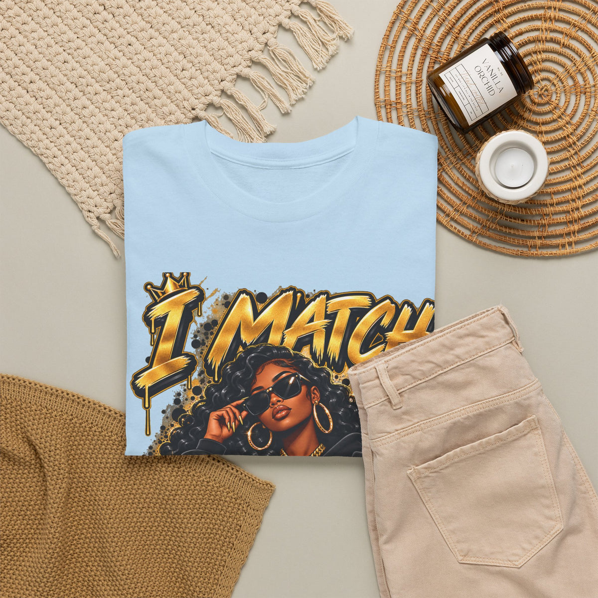 I Match Energy T-Shirt — Bold Graphic Streetwear Tee