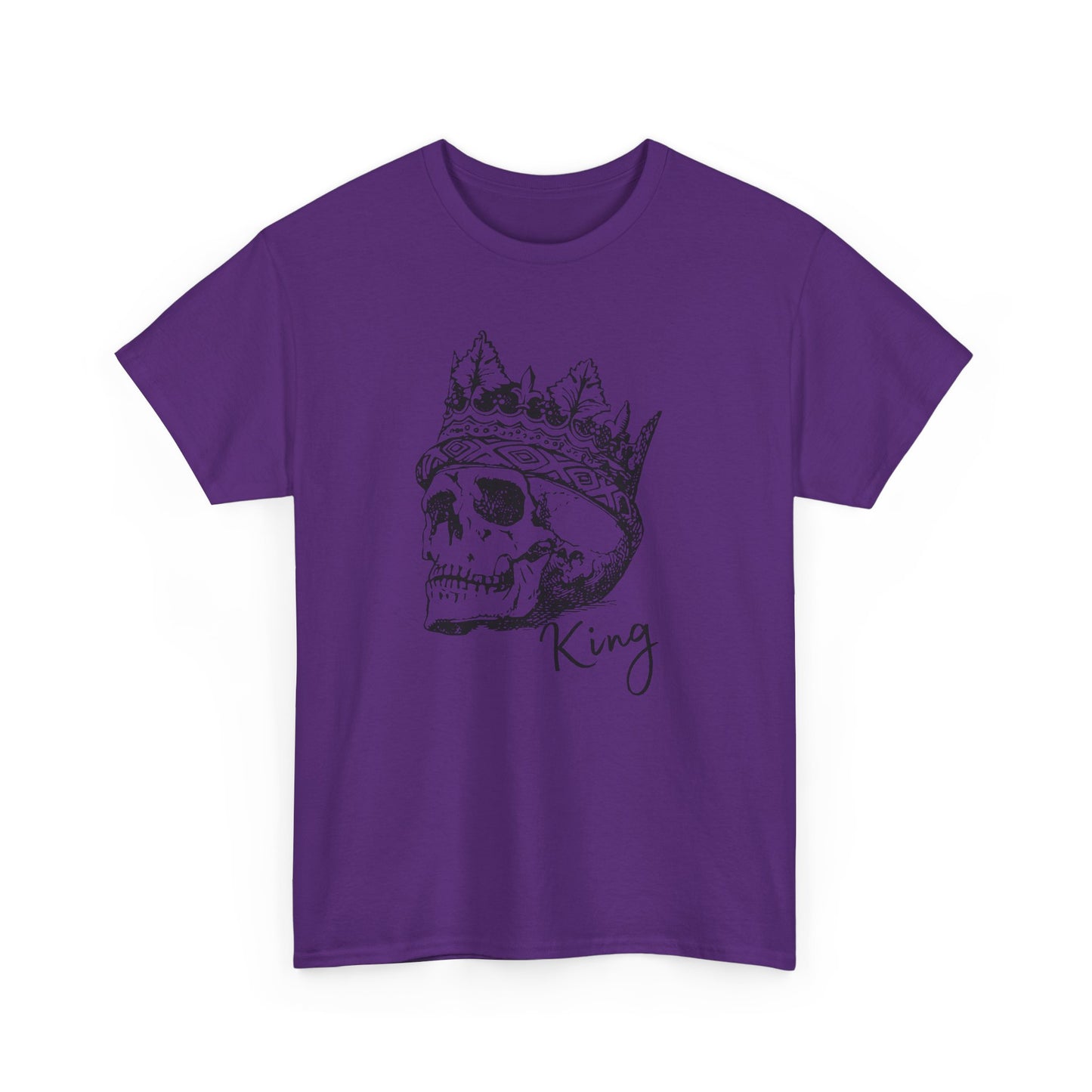 Skull King Graphic Tee - Unisex Heavy Cotton T-Shirt
