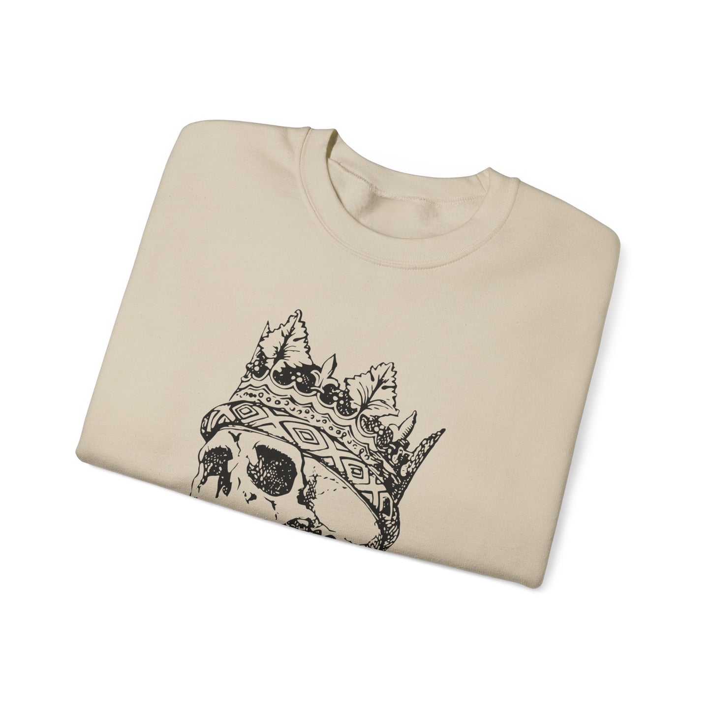 Crowned Skull Crewneck Sweatshirt - Unisex Heavy Blend™