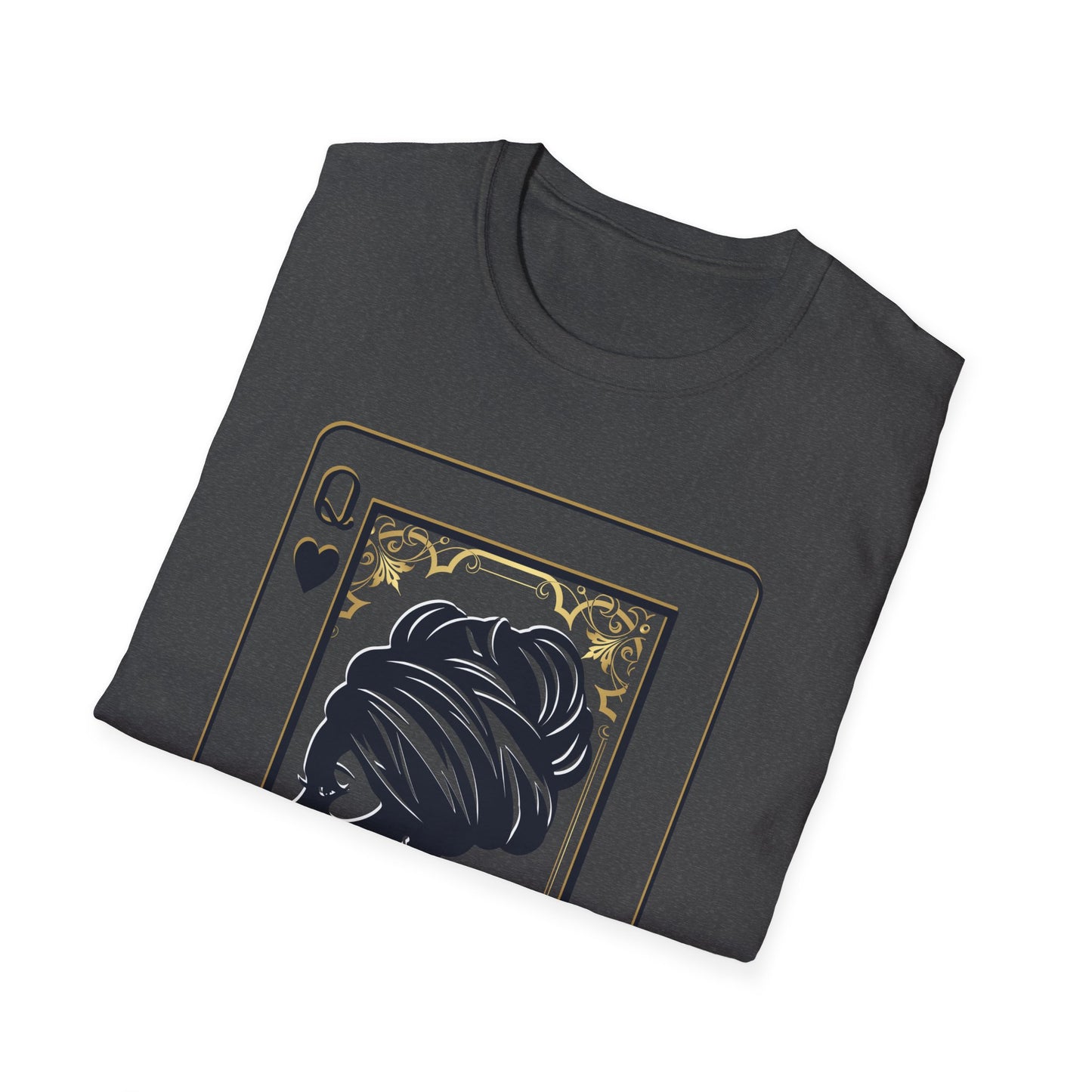 Queen of Spades Tee – African Queen Silhouette Playing Card T-Shirt