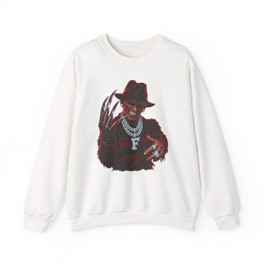 Iced Out Nightmare Horror Sweatshirt | Urban Halloween Crewneck