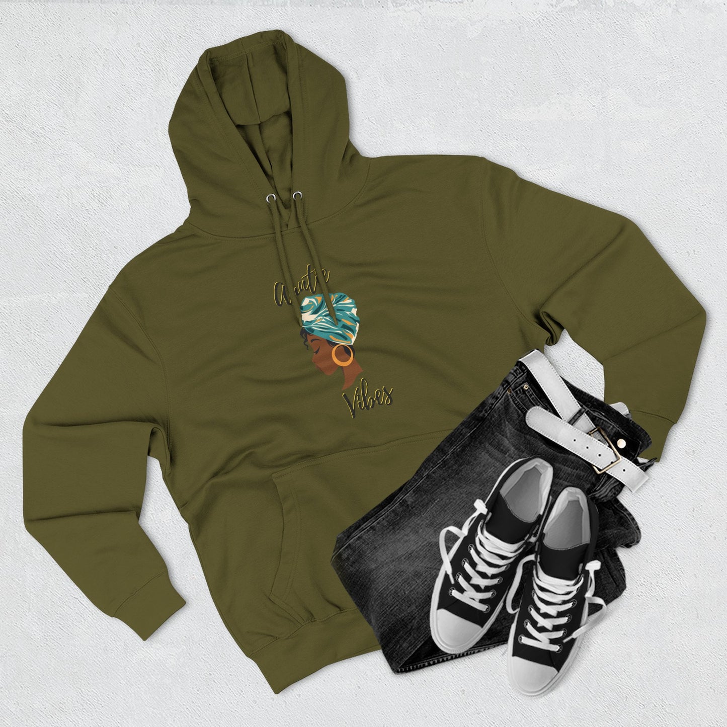 Auntie Vibes Fleece Hoodie