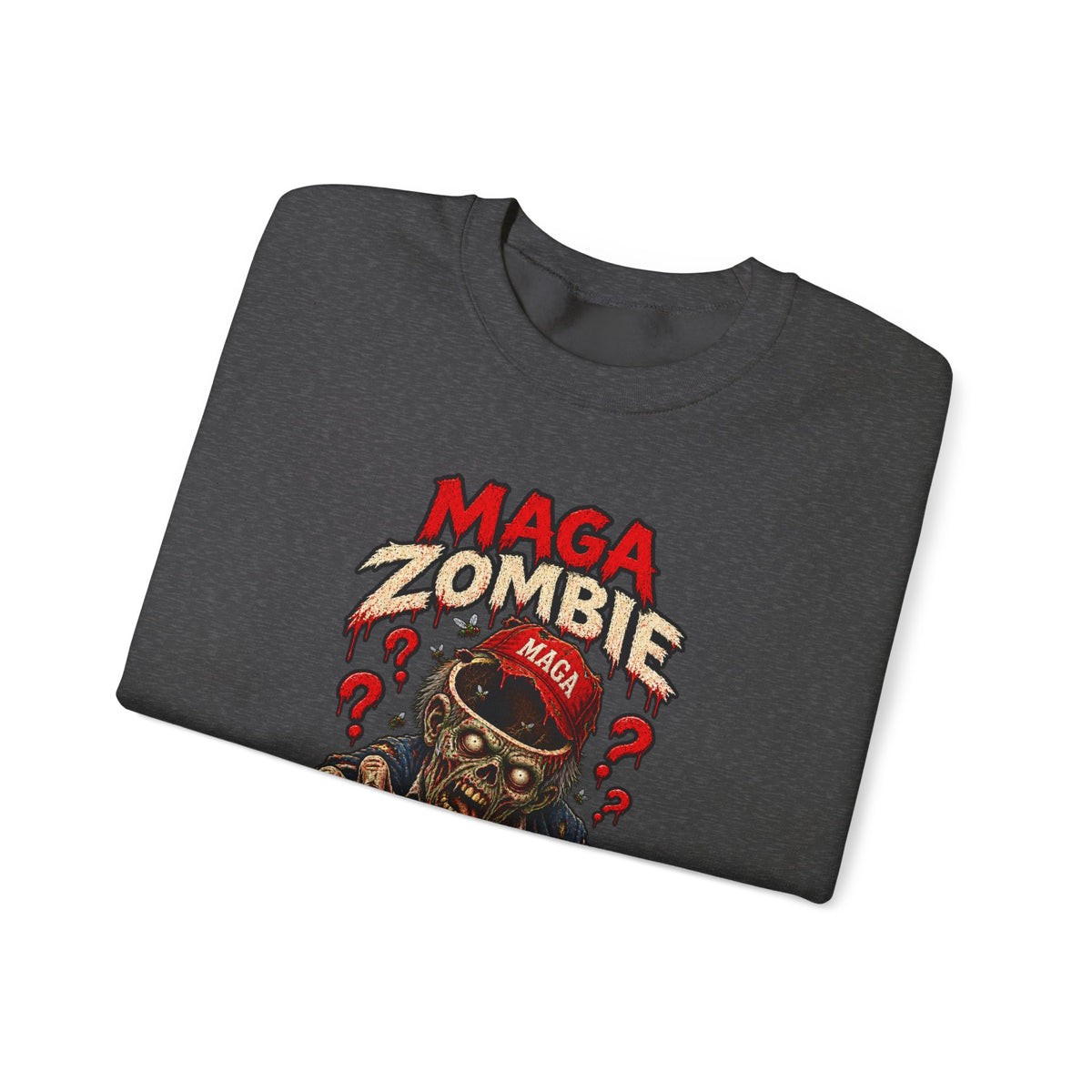 MAGA Zombie "Empty Brains" Crewneck Sweatshirt