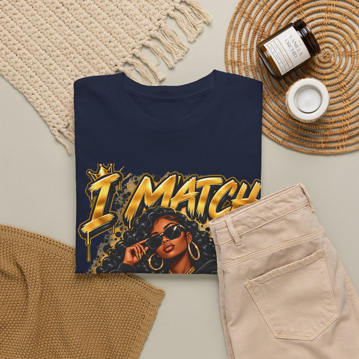 I Match Energy T-Shirt — Bold Graphic Streetwear Tee