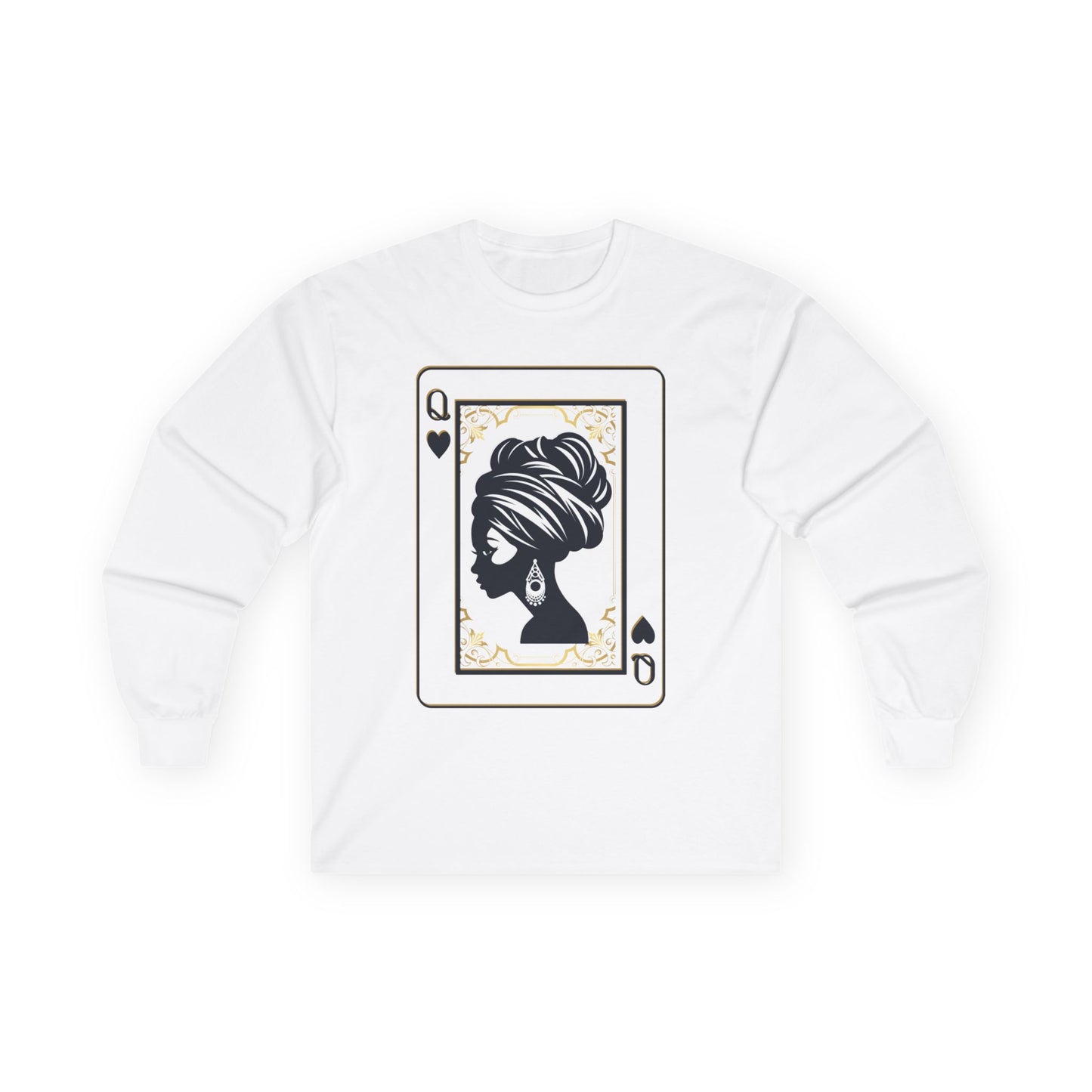 Queen of Hearts Silhouette Long Sleeve Tee