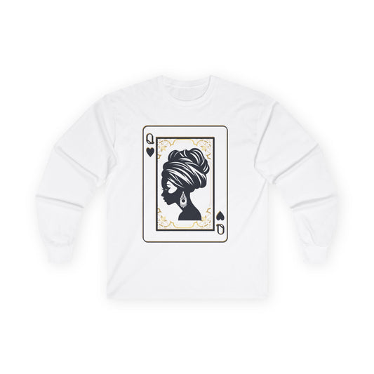 Queen of Hearts Silhouette Long Sleeve Tee