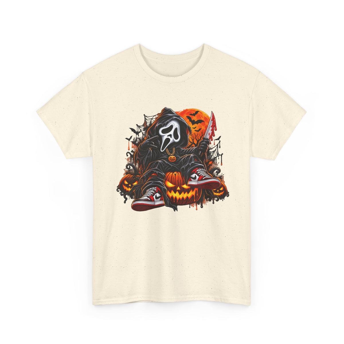 Halloween Ghostface Pumpkin Horror T-Shirt