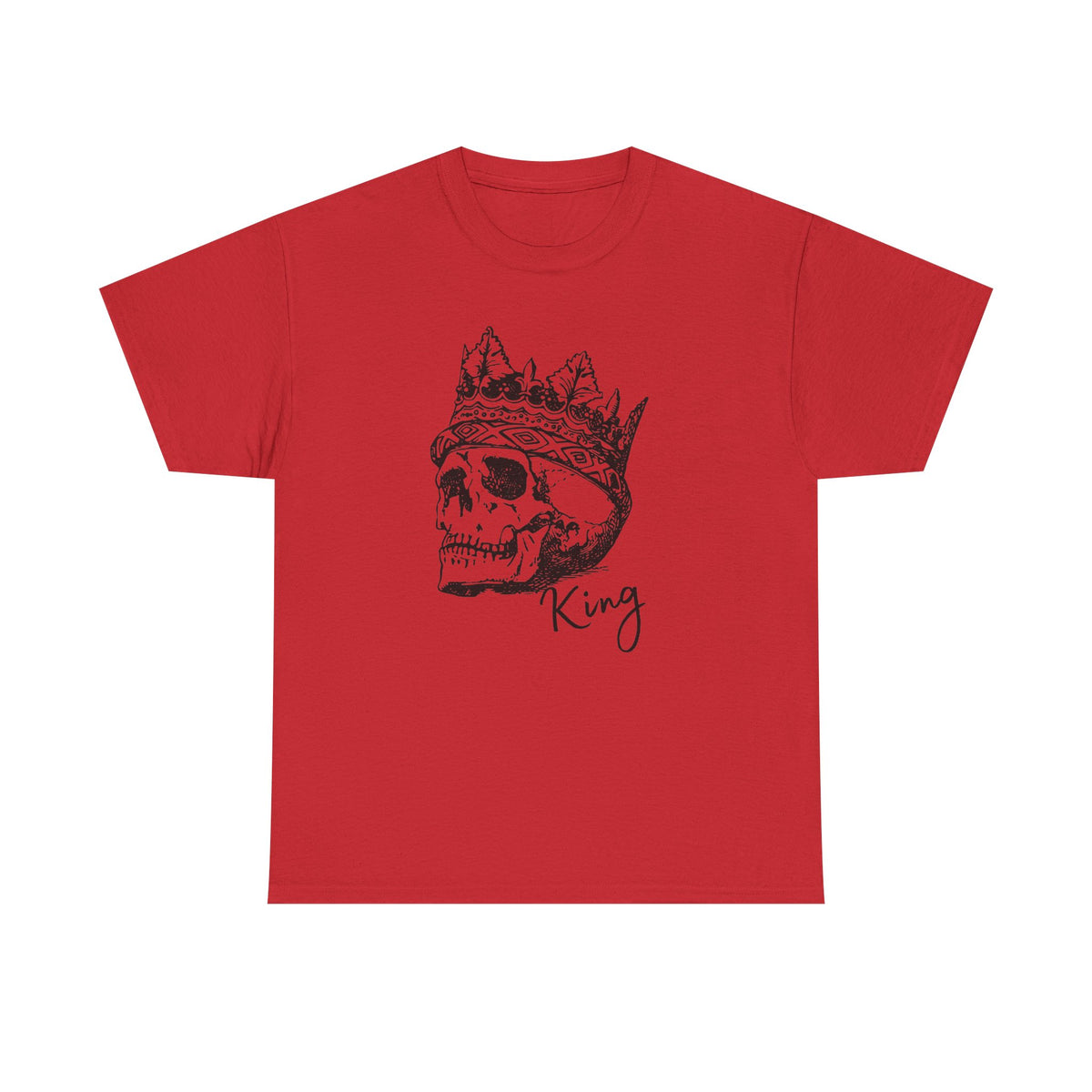 Skull King Shirt | Crowned Skull Gothic Graphic Tee