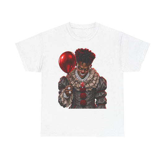 Creepy Clown Portrait T-Shirt — Horror Balloon Costume Tee